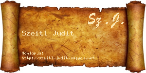 Szeitl Judit névjegykártya