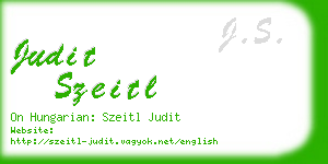 judit szeitl business card